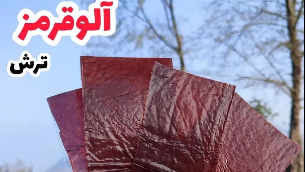 فروش لواشک خانگی در رامسر و مازندران با طعمهای مختلف
